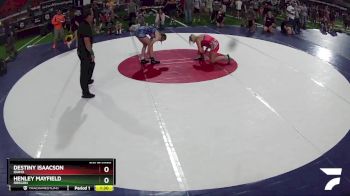 135 lbs Semifinal - Destiny Isaacson, Idaho vs Henley Mayfield, Oregon