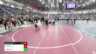 58 lbs Consi Of 8 #2 - Kayson Pavey, Team Garcia vs Jackson Martin, Severance WC