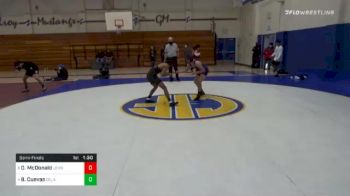 120 lbs Semifinal - Dylan McDonald, Lemoore vs Bobby Cuevas, Dela Salle Of Concord