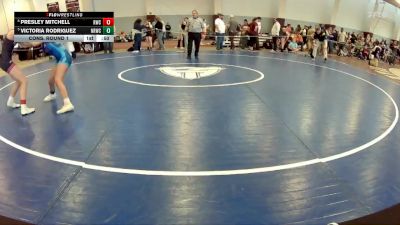 98-104 lbs Cons. Round 1 - Presley Mitchell, Rangers Wrestling Club vs Victoria Rodriguez, New River Wrestling Club