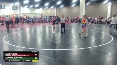 120 lbs Round 5 (8 Team) - Saije Phelps, Nebraska Wonder Women (A Team) vs Charlee Blaxton, Team Diamond Fish