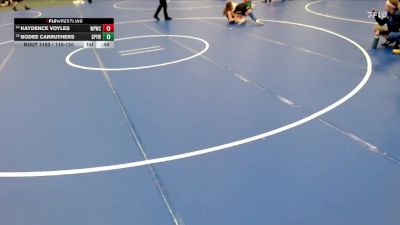 110-120 lbs 7th Place Match - Kaydence Voyles, West Point Wrestling Club vs Bodee Carruthers, St. Paul Youth Wrestling