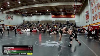 190 lbs Quarterfinal - Brencyn Evans, Monroeville vs Josh Takats, Perrysburg