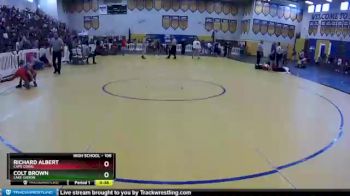 106 lbs Cons. Round 6 - Richard Albert, Cape Coral vs Colt Brown, Lake Gibson