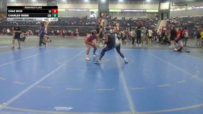 165 lbs Champ. Round 2 - Chaz Rich, Georgetown (KY) vs Charles Webb, Central Baptist (Ark.)