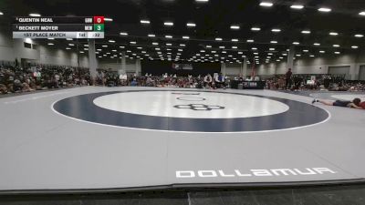 80 lbs 1st Place Match - Beckett Moyer, Moyer Elite Wrestling vs Quentin Neal, Greater Heights Wrestling