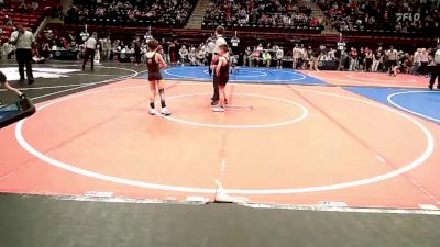 58 lbs Consi Of 8 #2 - Kasen Peters, Claremore Wrestling Club vs Logan Foster, Keystone Kids Sand Springs