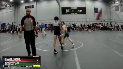 96 lbs Round 3 (4 Team) - CHANCE MORRIS, High Pace Wrestling vs Blake Tomago, Headhunters