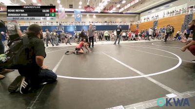 61 lbs Rr Rnd 1 - Rose Reyna, Carl Albert vs Jeremiah Wise, Clinton Youth Wrestling
