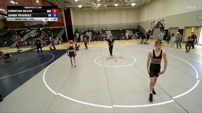 132 lbs Cons. Round 4 - Christian Silcox, Wingz Wrestling Club vs Asher Troendle, Uintah Wrestling