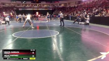 5A 215 lbs Quarterfinal - Micah Martinez, Cleveland vs Israyel Barraza, Manzano