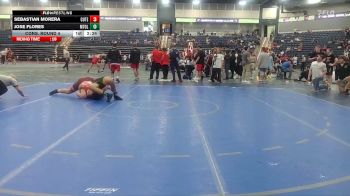 285 lbs Cons. Round 4 - Sebastian Morera, Gladiator Wrestling Club vs Jose Flores, Emmanuel University