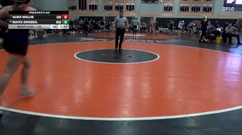 140 lbs Champ. Round 2 - Alina Mallie, Lisbon vs Maiya Singbeil, Highland, Riverside