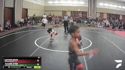 50 lbs Quarterfinals (8 Team) - Leyton Boyd, Belding Black vs Tucker Hyer, Donahue Wrestling Academy