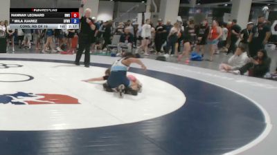 120 lbs Cons. Rd Of 16 - Hannah Leonard, Billings Wrestling Club vs Mila Juarez, 3F Wrestling