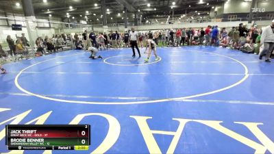 95 lbs Round 1 (6 Team) - Jack Thrift, GREAT NECK WC - GOLD vs Brodie Benner, SHENANDOAH VALLEY WC