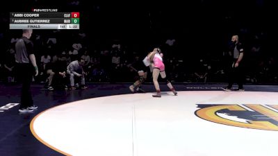 110 lbs Final - Abbi Cooper, Clayton Valley (NC) vs Aubree Gutierrez, Marina (SS)