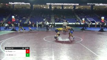 160 lbs Prelims - Adam Presa, Merrimack vs Carter Sirois, Simsbury