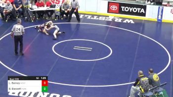 92 lbs Quarterfinal - Landon Bainey, West Branch vs Bo Bassett, Forest Hills