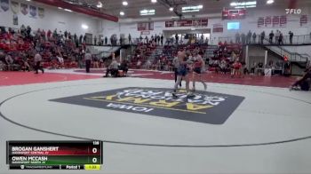 138 lbs Cons. Round 3 - Brogan Ganshert, Davenport Central JV vs Owen McCash, Davenport North JV