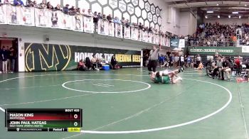 120 lbs Cons. Round 3 - John Paul Hatgas, Holy Name (Parma Hights) vs Mason King, Rootstown