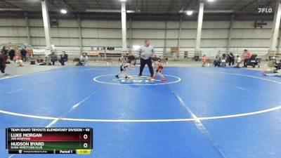 49 lbs Round 4 - Luke Morgan, 208 Spartans vs Hudson Byard, Kuna Wrestling Klub