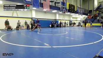 155 lbs Semifinal - Audrey Redwine, Fayetteville vs Evelyn Romero, Van Buren