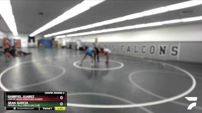 113 lbs Champ. Round 2 - Gabryel Juarez, Lion Of Judah Wrestling Academ vs Sean Garcia, Friendly Hills Wrestling Club