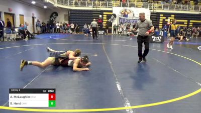 133 lbs Consy 2 - Alex McLaughlin, Cranberry vs Brady Hand, Christiansburg-VA