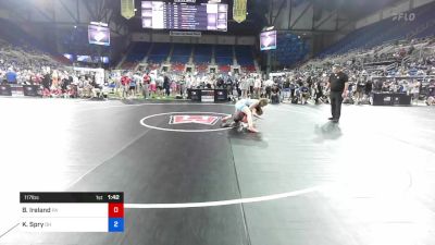117 lbs Rnd Of 64 - Braylee Ireland, Pennsylvania vs Kandice Spry, Ohio