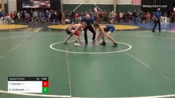 113 lbs Quarterfinal - Tanner Clanton, Millard North Mustangs vs Hunter Anderson, Hastings Wrestling Club