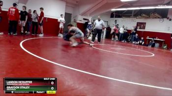 157 lbs Champ. Round 3 - Graydon Staley, Westfield vs Landon McDuffee, Shenandoah High School