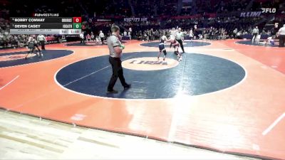 2A 132 lbs Semifinal - Deven Casey, Elmhurst (IC Catholic) vs Bobby Conway, Chicago (Brother Rice)