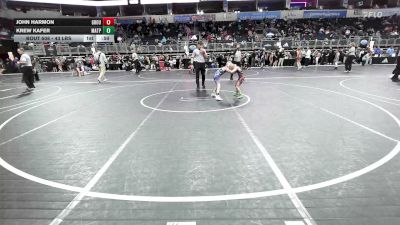 43 lbs Final - John Harmon, Ground Zero WC vs Krew Kafer, Matpac Wrestling-ND