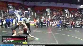 77 lbs Round 1 (4 Team) - Jameson Wood, Brighton Black vs Jase Sensor, Linden