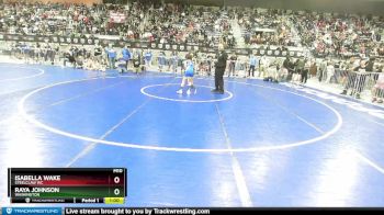 80-88 lbs Quarterfinal - Isabella Wake, Steelclaw WC vs Raya Johnson, Washington