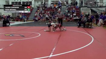 125 lbs 1st Place Match - Alaina Carpenter, Clinton vs Eliza Mitchell, Iowa City High