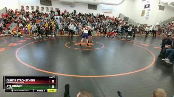 285 lbs 5th Place Match - Curtis Strohschein, Greybull/Riverside vs Tye Brown, Laurel