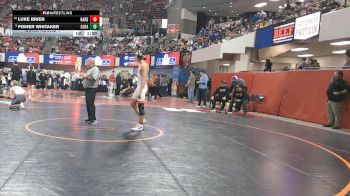 A - 144 lbs Cons. Round 1 - Luke Brien, Hardin vs Fisher Whitaker, Columbia Falls