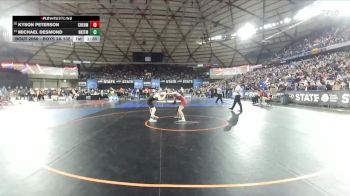 Boys 2A 132 lbs Champ. Round 1 - Michael Desmond, North Kitsap vs Kyson Peterson, W. F. West