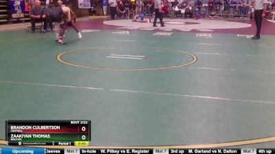 2 - 120 lbs Cons. Round 2 - Brandon Culbertson, Central vs Zaakiyan Thomas, Bruton