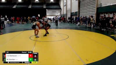 197 lbs Cons. Round 2 - Aubakir Ramazan, Unattached vs Marcel Gordon, Colorado State Univeristy