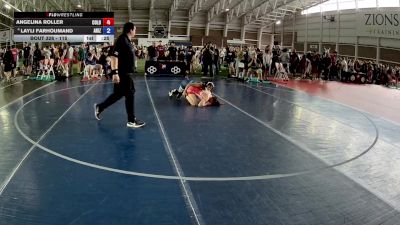 115 lbs Champ. Round 2 - Angelina Roller, Colorado vs Layli Farhoumand, Arizona