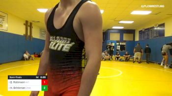 182 lbs Semifinal - Quenteen Robinson, Mutiny vs Hunter Brinkman, CFWA