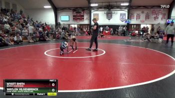 Cons. Round 1 - Wyatt Smith, Quincy Champions vs Waylon Hilgenbrinck, Camp Point Youth Wrestling