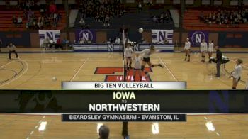 2018 Iowa vs Northwestern | Big Ten Women's Volleyball