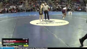 145 lbs Semifinal - Allyssa Johnson, Grand Forks Central vs Summer Hanna, Bismarck Legacy