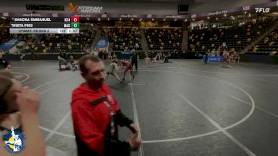 155 lbs Champ. Round 2 - Trista Pike, Mason City vs Shaona Emmanuel, Iowa City High