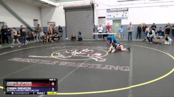 87 lbs Semifinal - Corbin Ebenezer, Soldotna Whalers Wrestling Club vs Joseph Richmond, Pioneer Grappling Academy