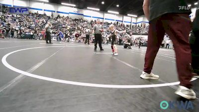 55 lbs Quarterfinal - Adam Reed, Henryetta Knights Wrestling Club vs Sterling Barbour, Blanchard Wrestling Club